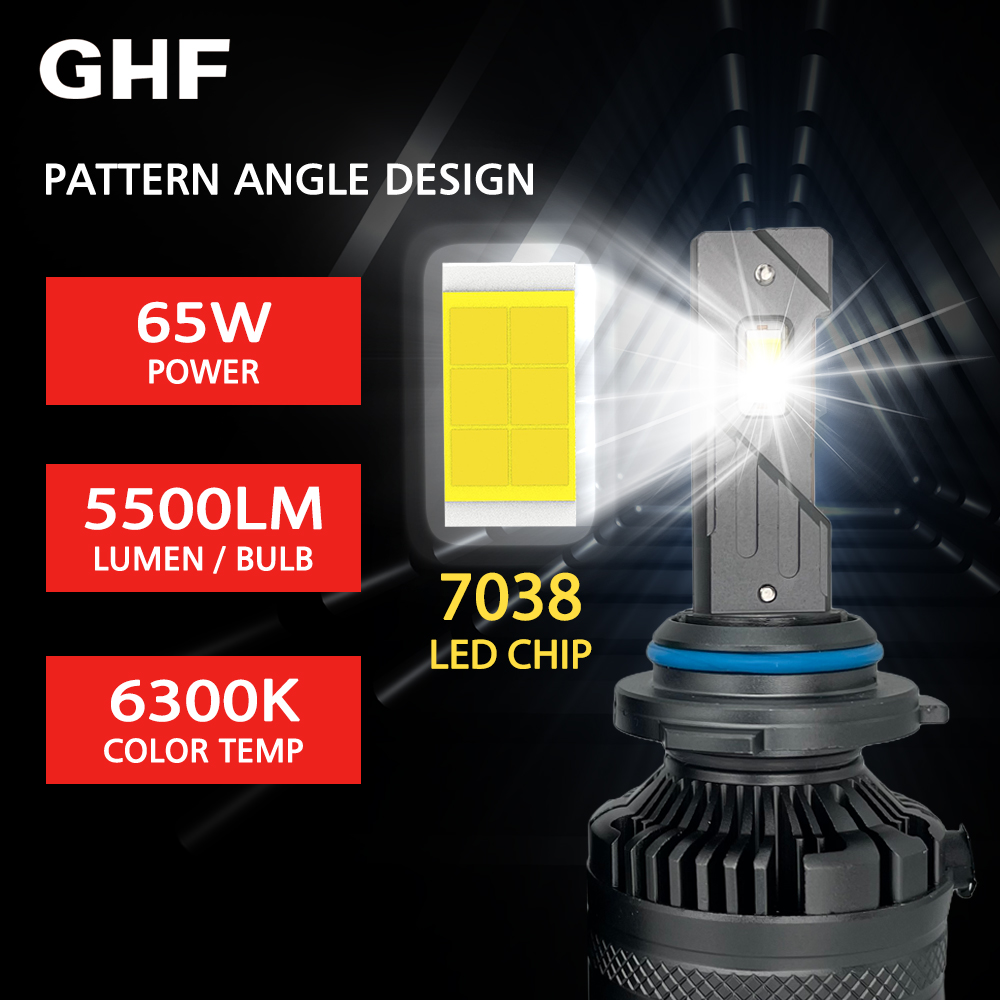 Cost-Effective 65W 5500lm 6300K Car Light LED H4 H7 H11 LED Headlight Bulb