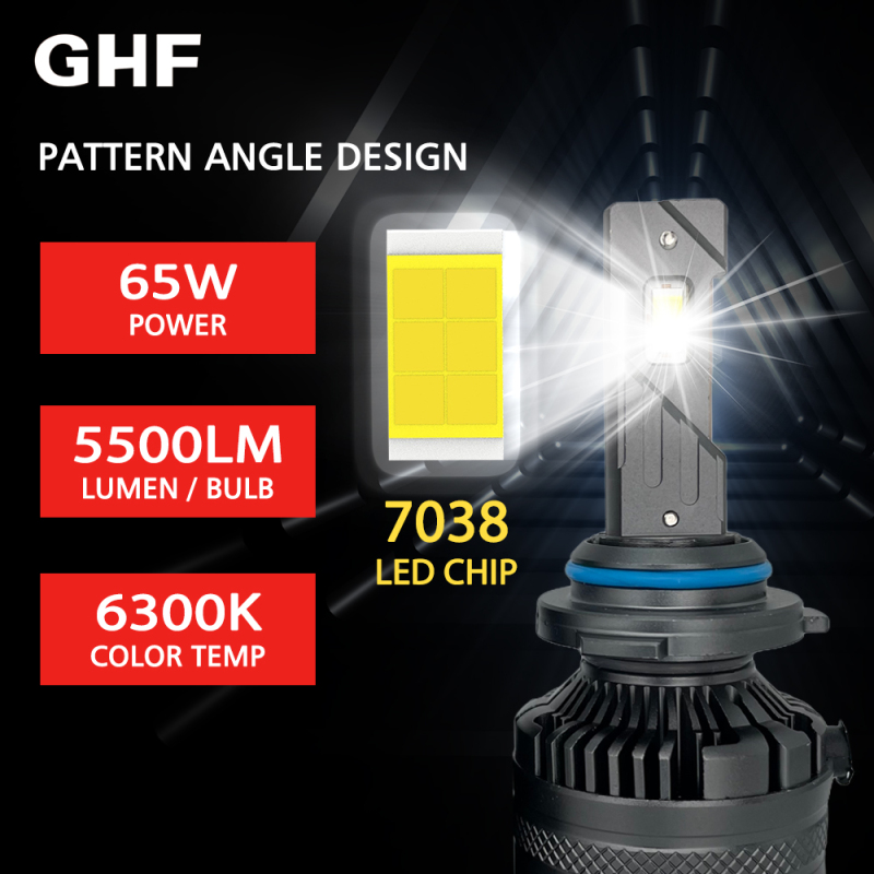 Cost-Effective 65W 5500lm 6300K Car Light LED H4 H7 H11 LED Headlight Bulb