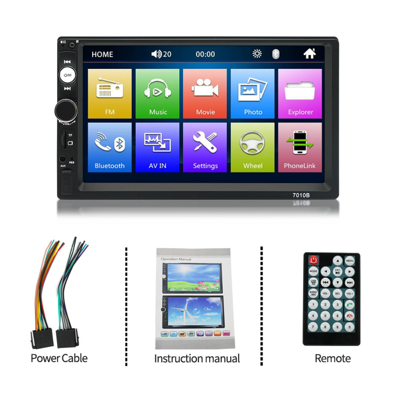 Factory New Product 7 Inch GPS Wince System Wireless Carplay Touch Car Radio Multimedia Video Player 1024*600