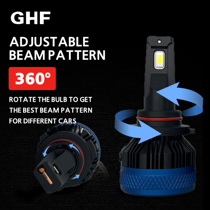 H4 Car Accessories Headlights 100W 5000lm Canbus Bulb Auto Lighting Systems Rear LED Headlight