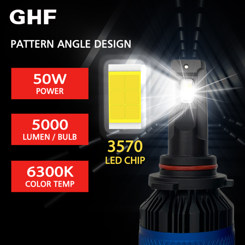 H4 Car Accessories Headlights 100W 5000lm Canbus Bulb Auto Lighting Systems Rear LED Headlight