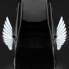 Car Door Lighting Decoration LED Logo Angel Wing Light Projector Light Ghost Shadow Welcome Lights