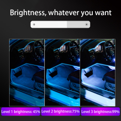 Wholesale Price Ambient Lamp Car Decoration Interior Light RGB Flexible Light APP Control Car Foot Pad Decorative Lights