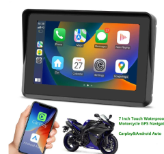 Motorcycle Wireless Carplay&amp;Android Auto GPS Navigation Bluetooth WiFi USB Car Video Player