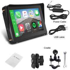 Motorcycle Wireless Carplay&Android Auto GPS Navigation Bluetooth WiFi USB Car Video Player