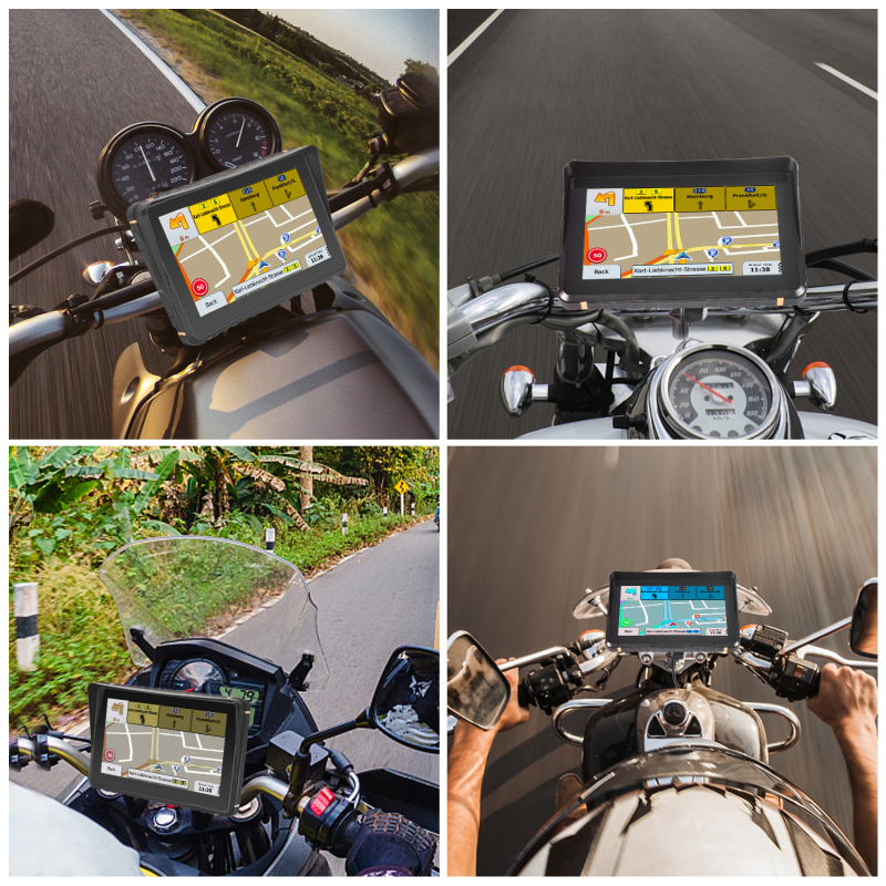Motorcycle Wireless Carplay&Android Auto GPS Navigation Bluetooth WiFi USB Car Video Player