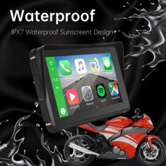 Motorcycle Wireless Carplay&Android Auto GPS Navigation Bluetooth WiFi USB Car Video Player