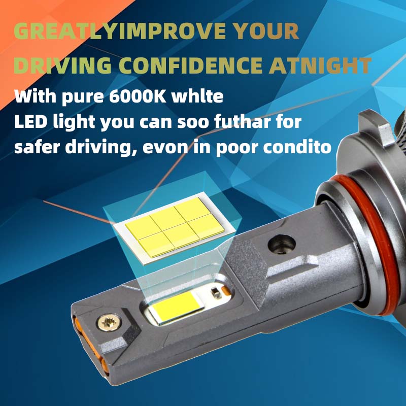 Car Accessories 3570 100W Lights for Auto H1 H4 H7 9005 Hb4 HID Car LED Headlight