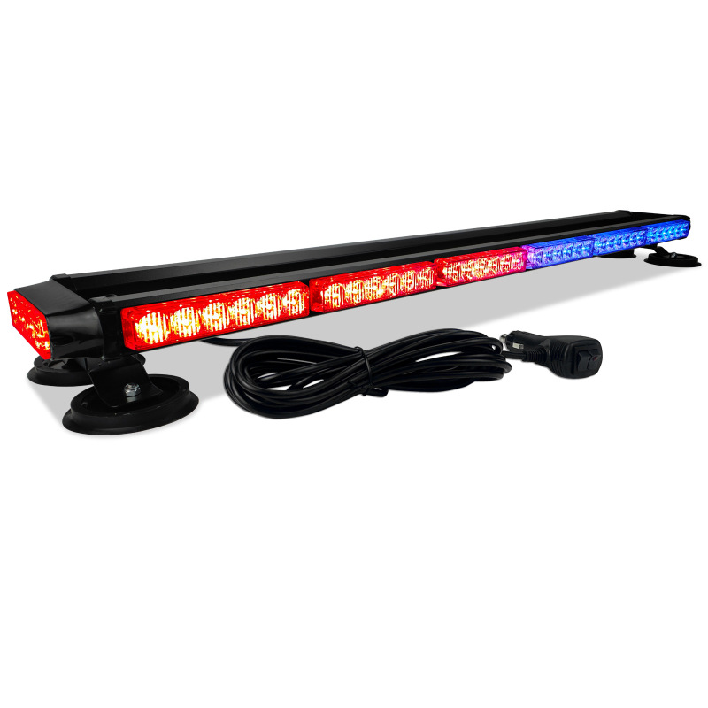 Car Long Row Double-Sided Stick Light Strobe Light Roof Warning Light Emergency Flash Strobe Light Magnet Ceiling Warning Light