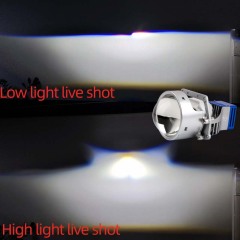 Dual Light Source 3-Inch Projection Lens H4 H11lamp 100W High-Power High Brightness Focused LED Laser Headlight