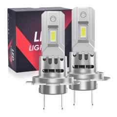 2024 Upgraded H7 Bulbs, 6500K White, 1:1 Mini Size, 50W/Super Bright CSP Chips H7 Lights, No Adapter Required Easy Install H7