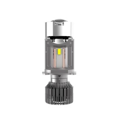 High Power 50W H4 LED Light 6000K LED H4 Mini Bi Projector Lens Headlight Bulb