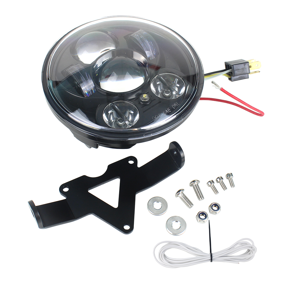 5.75 Inch Motorcycle LED Bulbs 60W Projector Round LED Headlight for Honda/Toyota/Harley