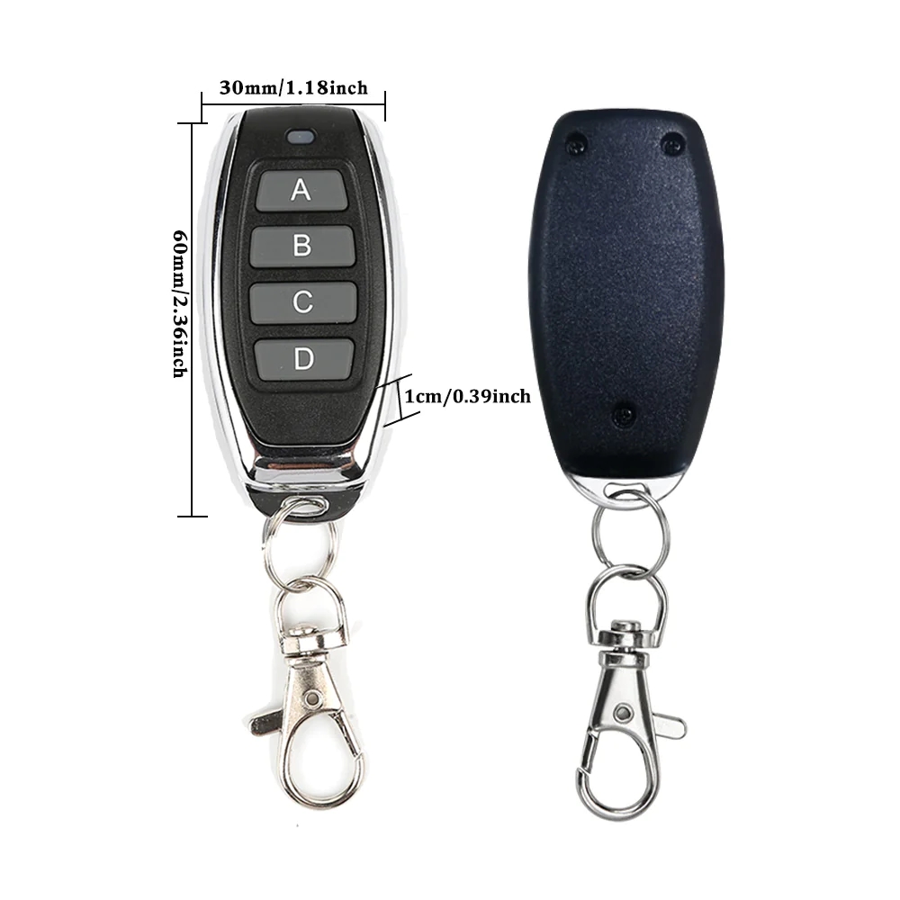 Best Price Universal 433 MHz RF Garage Door Wireless Car Key Auto Remote Control Remote for Abcd Button