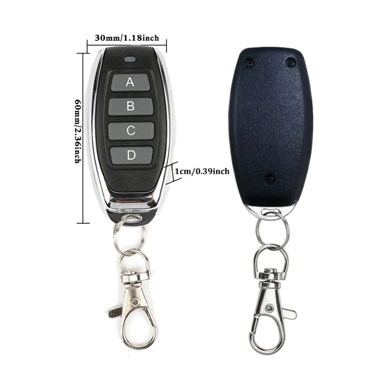 Best Price Universal 433 MHz RF Garage Door Wireless Car Key Auto Remote Control Remote for Abcd Button