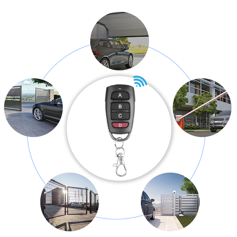 433MHz Universal Garage Door Opener Remote Control Clone Fixed Learning Code Garage Door Remotes