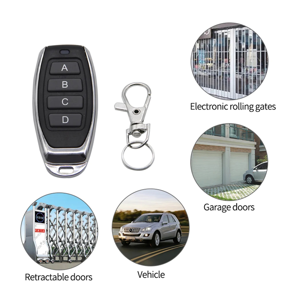 Best Price Universal 433 MHz RF Garage Door Wireless Car Key Auto Remote Control Remote for Abcd Button