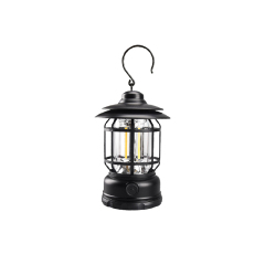 Factory Wholesale Portable Outdoor Lighting USB Rechargeable Hanging Atmosphere Retro Tent Camping Light