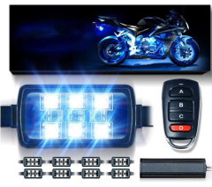 High Quality RGB 50W LED Wireless Remote Control Aurora Car Motorcycle Atmosphere Chassis Light Neon LED RGB Rock Light