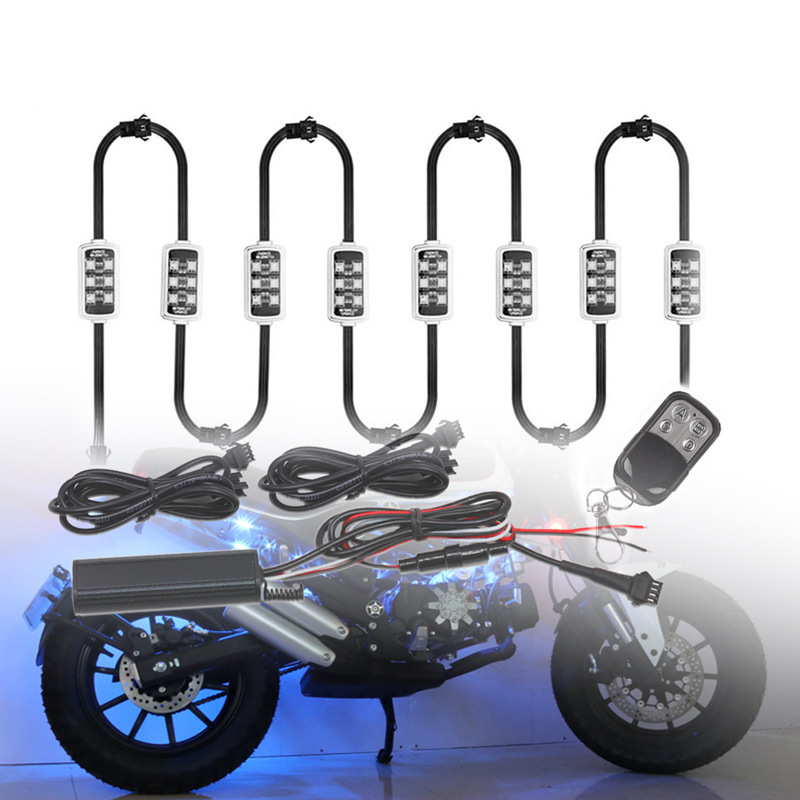 High Quality RGB 50W LED Wireless Remote Control Aurora Car Motorcycle Atmosphere Chassis Light Neon LED RGB Rock Light