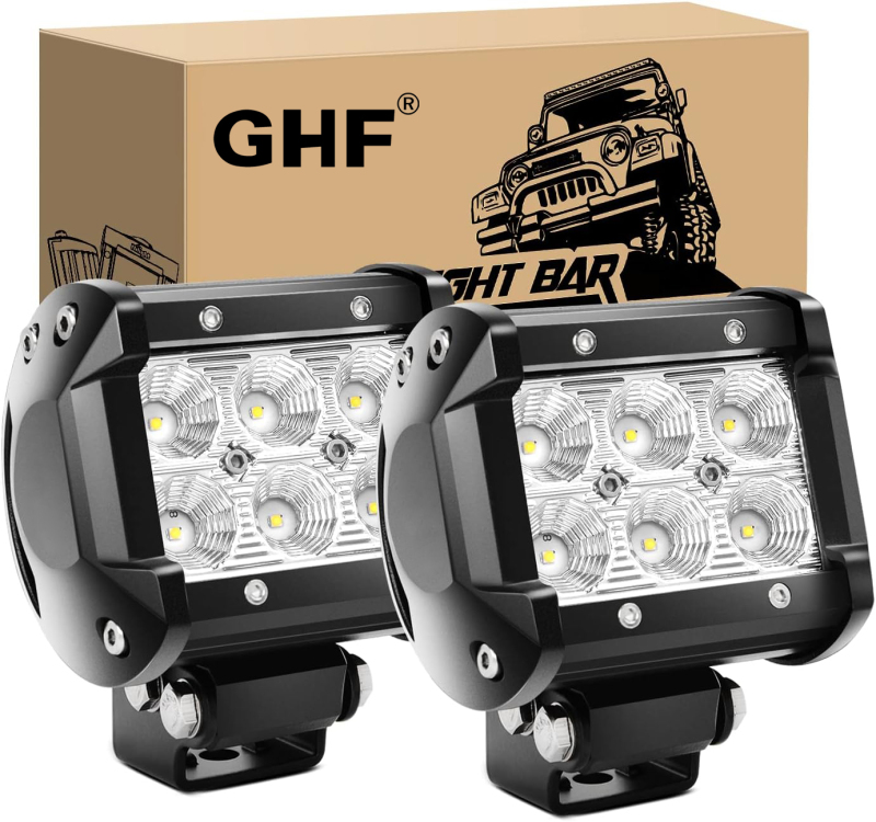 Waterproof IP67 Car LED Light Bar 4inch 18W for Motorcycle Tractor off Road SUV ATV Truck LED Work Light