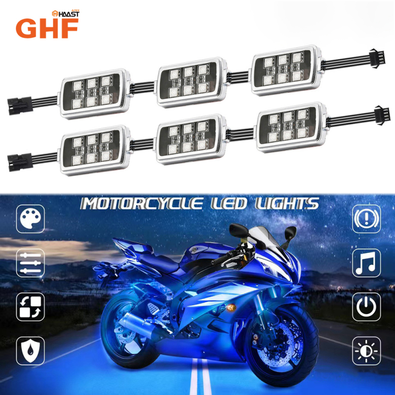 High Quality RGB 50W LED Wireless Remote Control Aurora Car Motorcycle Atmosphere Chassis Light Neon LED RGB Rock Light
