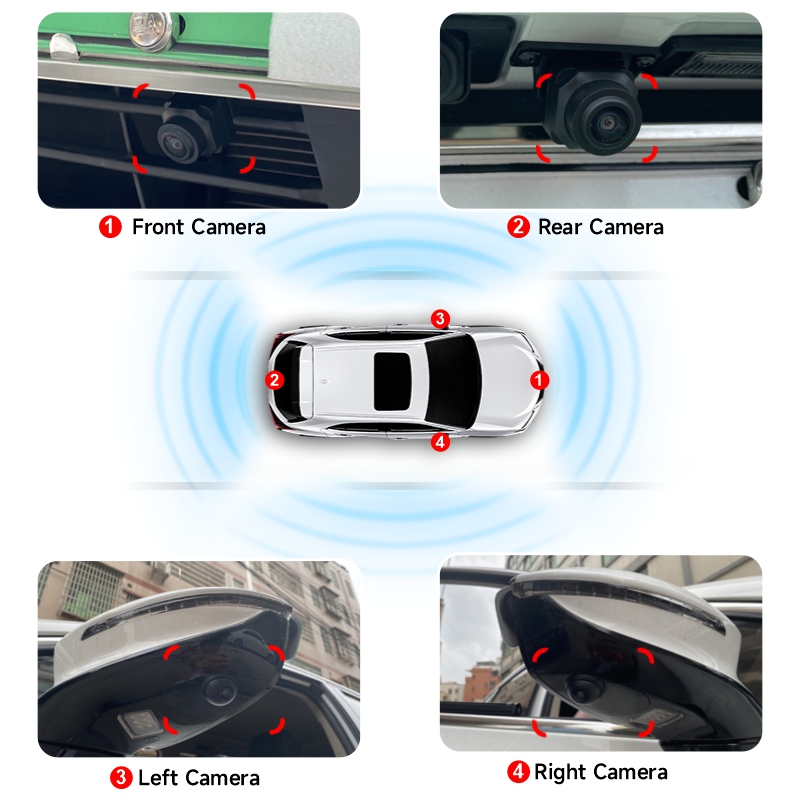 360 Degree Car Rear View Camera Car Rearview Monitor Mini Cameras Universal Car Safety Camera
