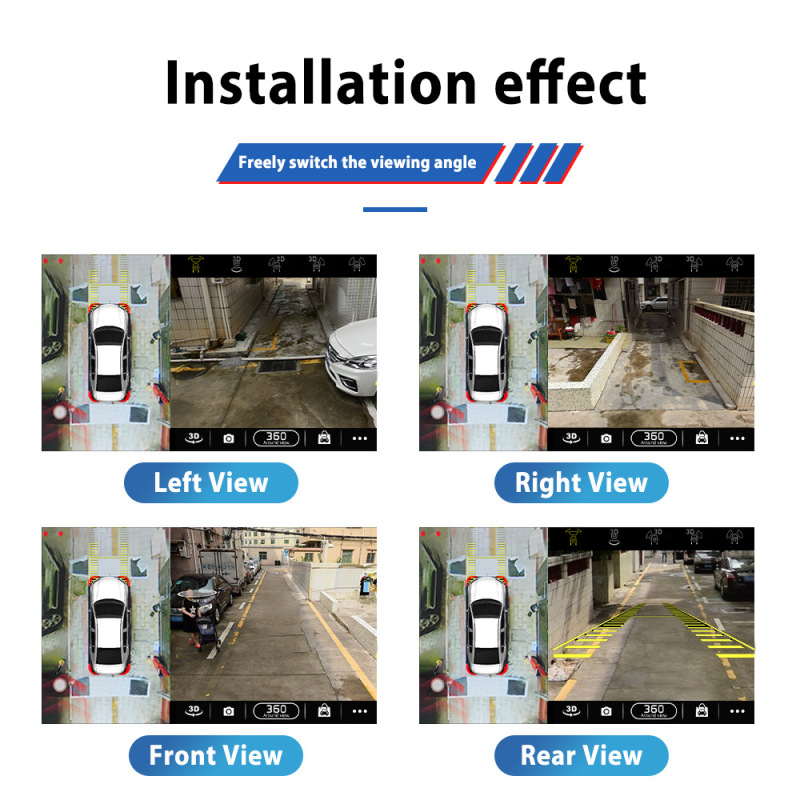 Universal Night Vision Waterproof Small Video Car Camera 360 Degree Fisheye Grass Lens HD CCD/Ahd Security Protection Reversing Camera