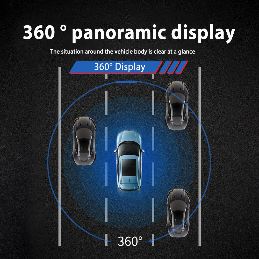 Universal Night Vision Waterproof Small Video Car Camera 360 Degree Fisheye Grass Lens HD CCD/Ahd Security Protection Reversing Camera