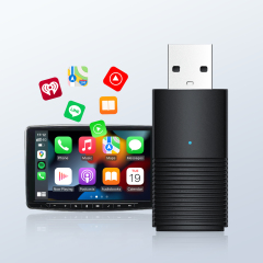 2024 Upgrade Plug &amp; Play Car Wireless Carplay Adapter Wired to Wireless Carplay USB Dongle with WiFi Bt for iPhone
