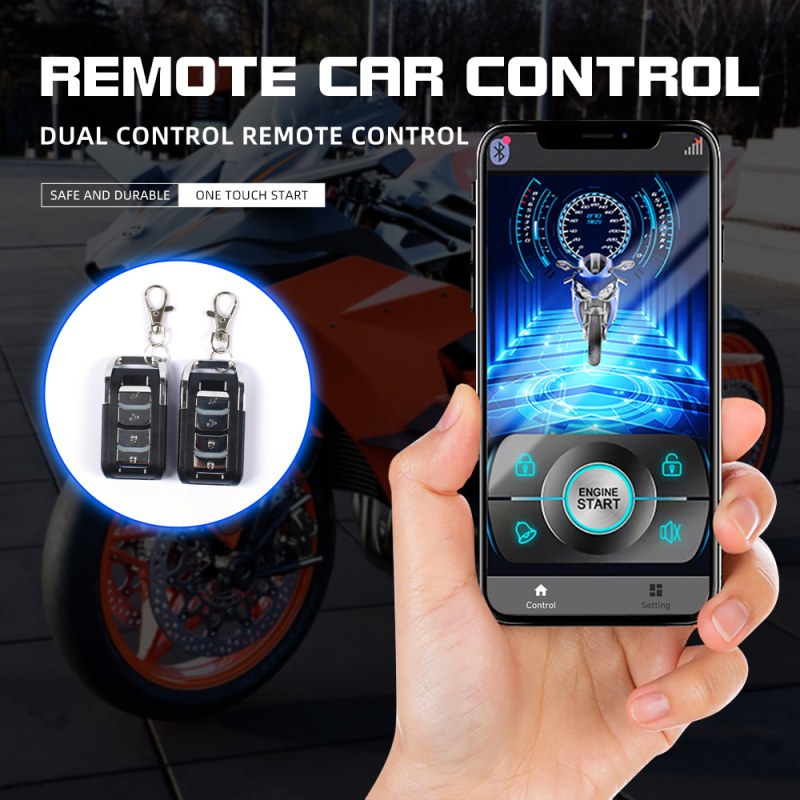 Wireless Pke Auto Electronics Smart Lock Remote Starter Motorcycle Alarm with Smrt Phone Central