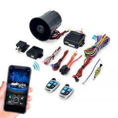 Bluetooth Car Alarm System with 433.92/370/315MHz Pke Automatically Unlock Lock Keyless Entry