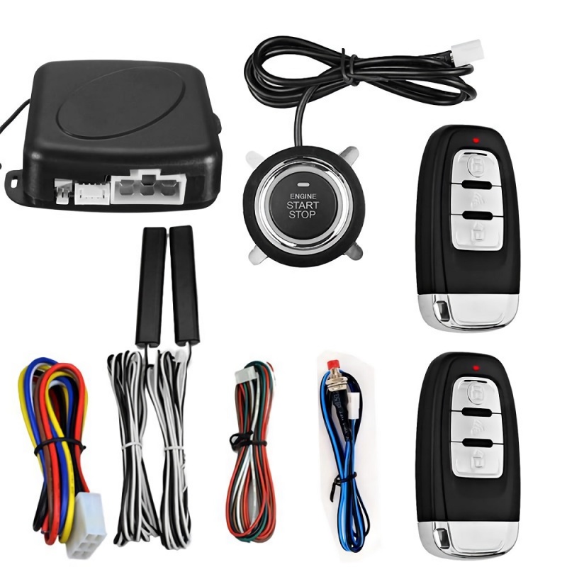 Intelligent Keyless Entry Remote Control Car Alarm System with Push Start