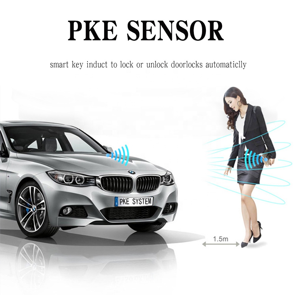 Keyless Entry Car Security System Remote Start Kit with Phone APP