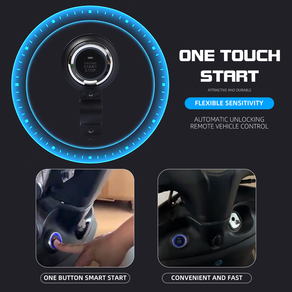 Wireless Pke Auto Electronics Smart Lock Remote Starter Motorcycle Alarm with Smrt Phone Central