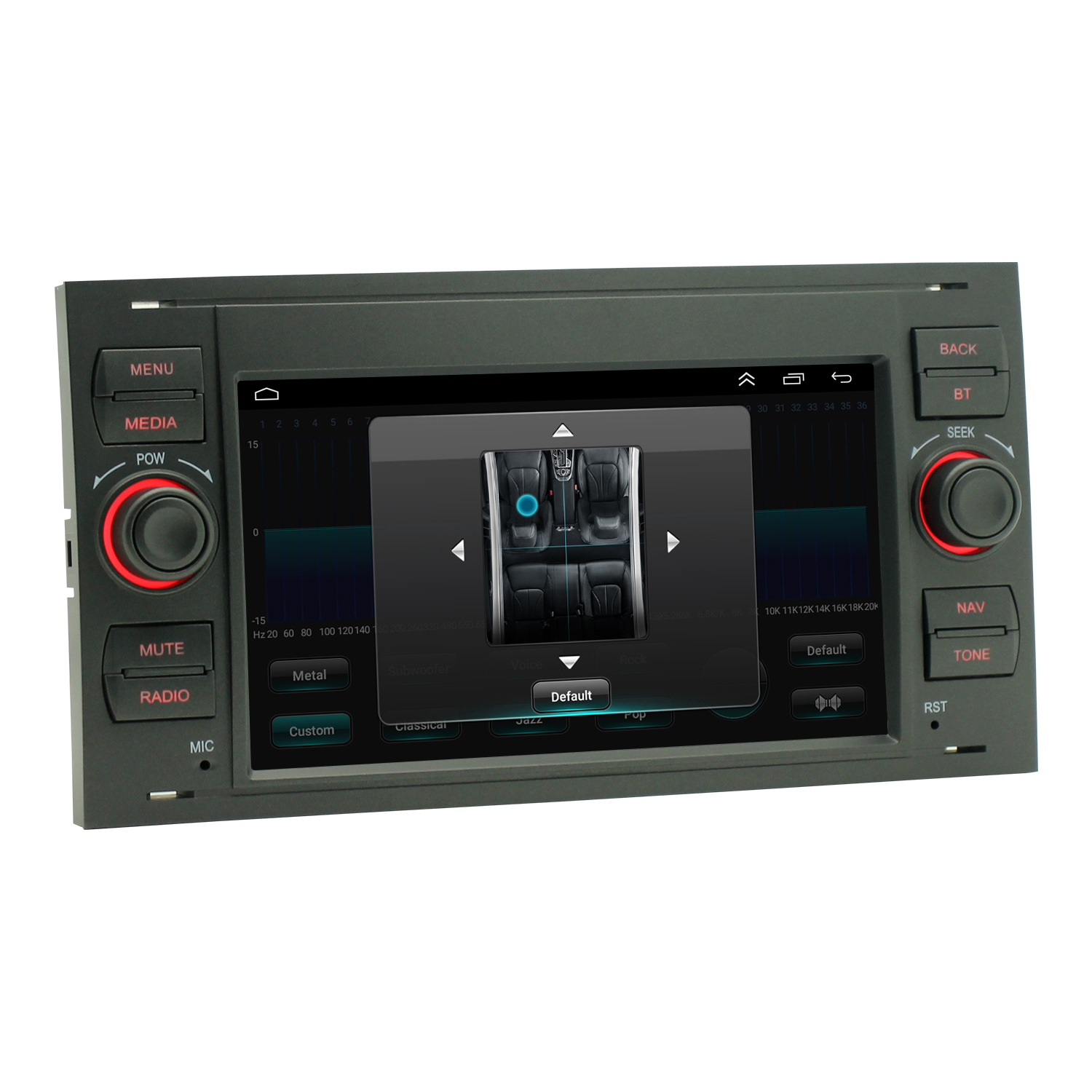 Quad-Core Android 12 Car Radio 2 DIN with Screen Music Audio for Ford Focus 2g RAM 16GB ROM