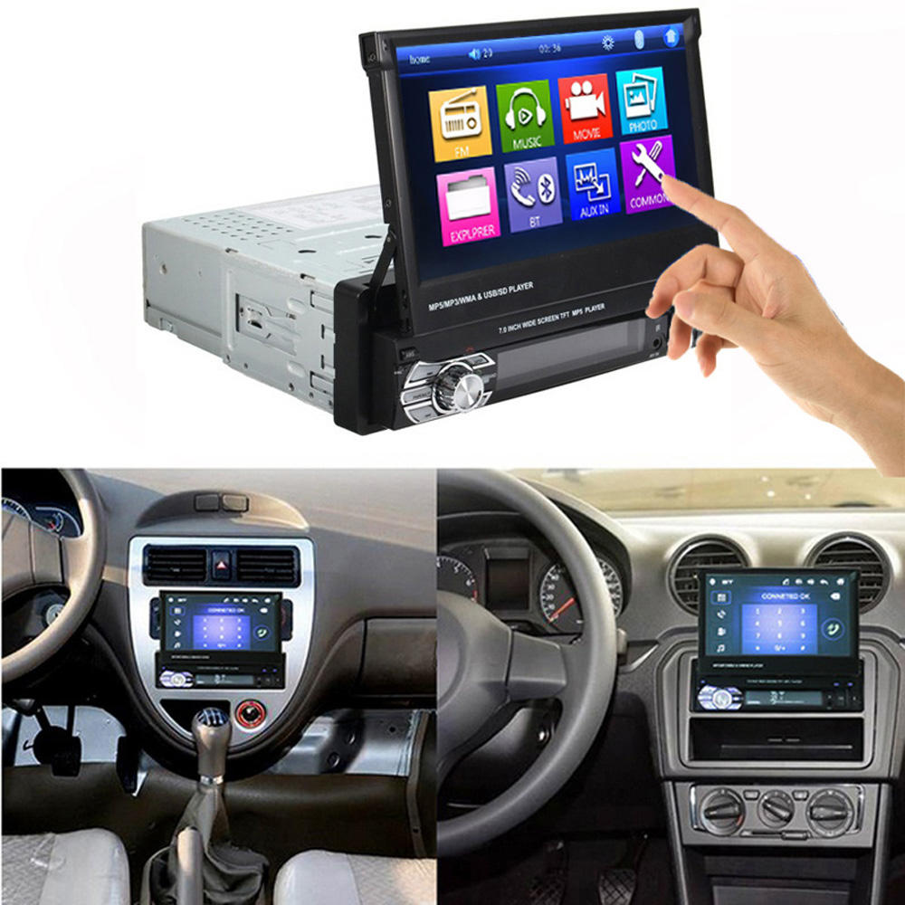 7 Inch Retractable and Detachable Car Screen MP3/MP4/MP5 Players Win-CE Radio Car Audio