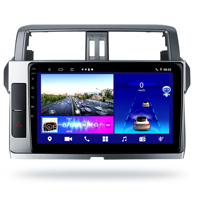 Car Android 10 2DIN WiFi Ai Voice Car Radio Audio for Toyota Prado 2014-2017 Car DVD Player