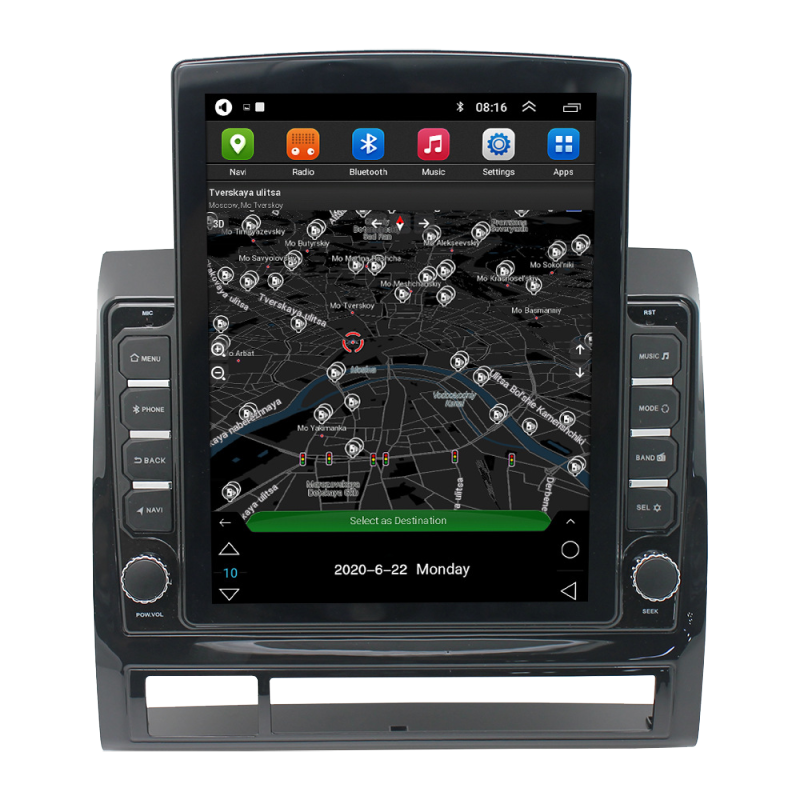 1+16g Android 12 9.7 Inch 2.5D Screen IPS DSP Car Video for Toyota Hilux 2009 2010 2011 2012 2013 with GPS Carplay