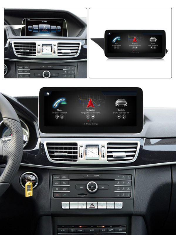 Car Audio 1DIN Touch Screen Multimedia Radio for Mercedes-Benz Carplay Android Stereo GPS Navigation Video Player