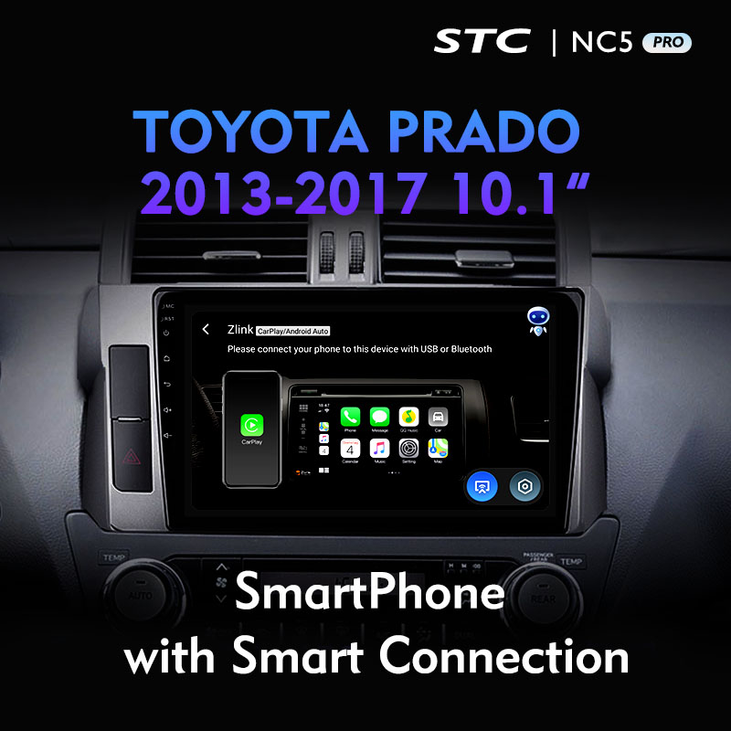 Car Android 10 2DIN WiFi Ai Voice Car Radio Audio for Toyota Prado 2014-2017 Car DVD Player