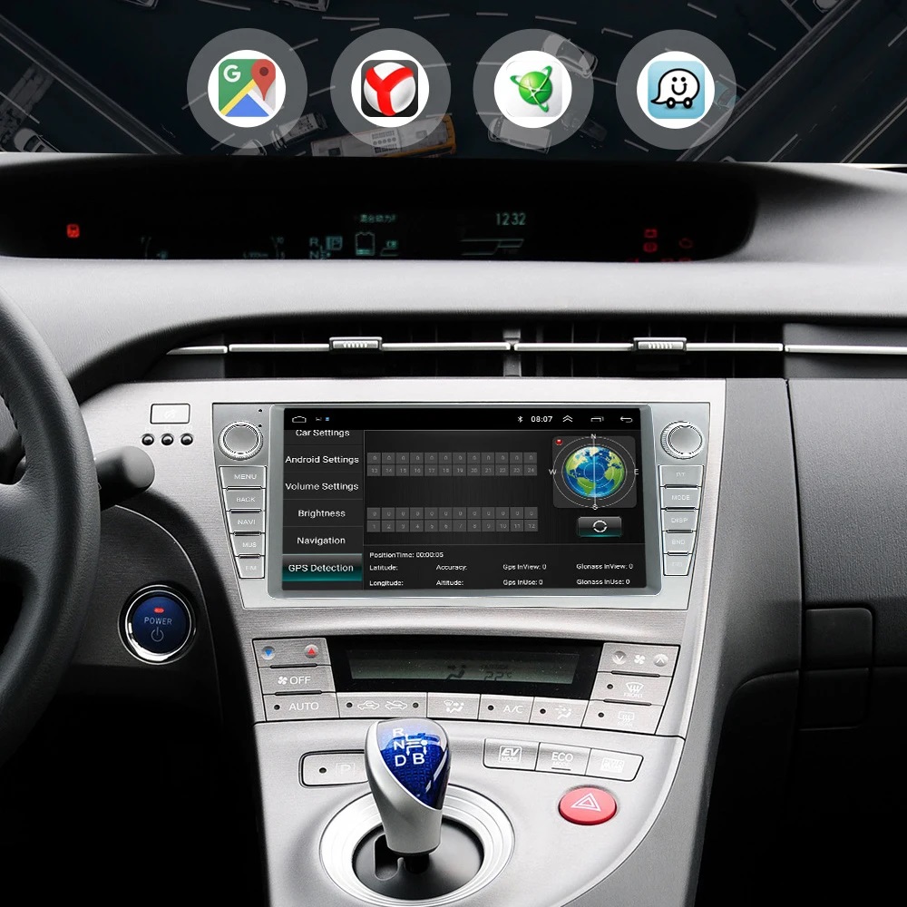 Top-Quality Car DVD Player Frame 9inch Car Audio with GPS USB Navigations System Auto Radio for Toyota Prius 2009-2012