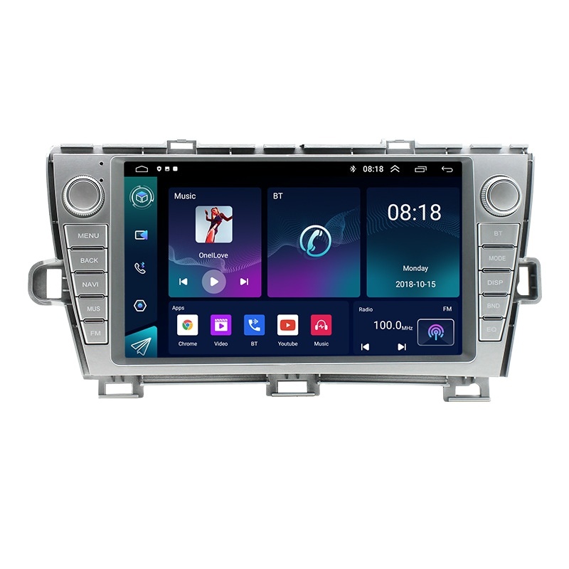 Top-Quality Car DVD Player Frame 9inch Car Audio with GPS USB Navigations System Auto Radio for Toyota Prius 2009-2012
