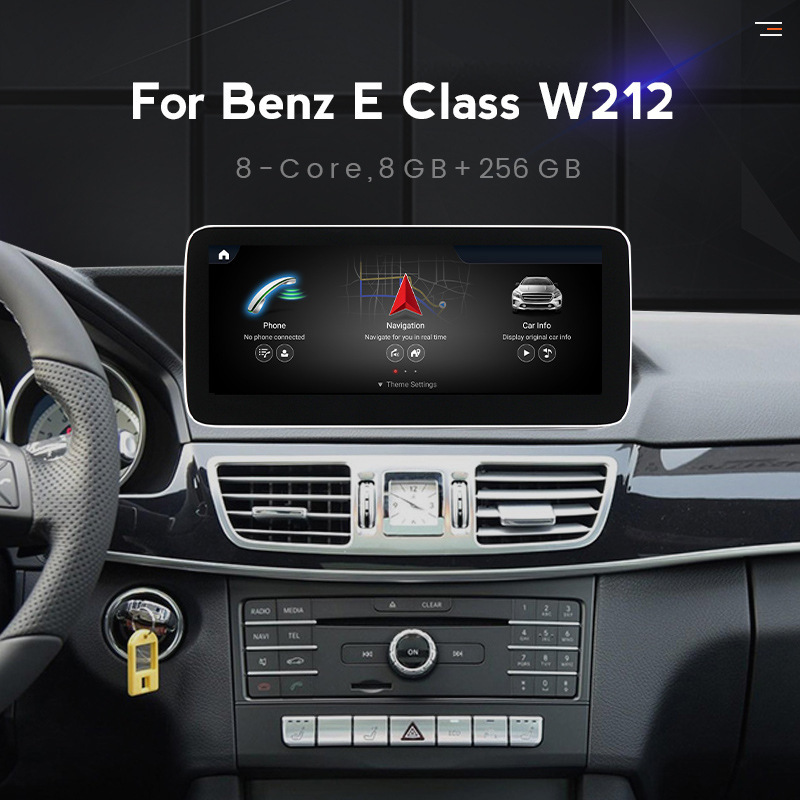 Car Audio 1DIN Touch Screen Multimedia Radio for Mercedes-Benz Carplay Android Stereo GPS Navigation Video Player