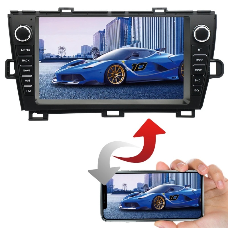 Top-Quality Car DVD Player Frame 9inch Car Audio with GPS USB Navigations System Auto Radio for Toyota Prius 2009-2012