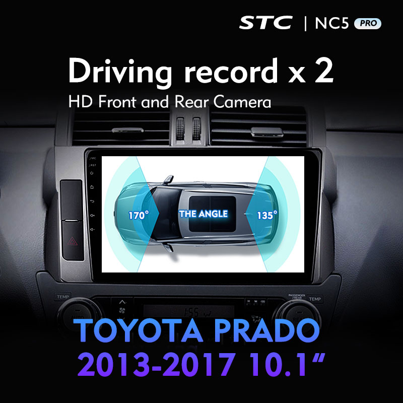 Car Android 10 2DIN WiFi Ai Voice Car Radio Audio for Toyota Prado 2014-2017 Car DVD Player