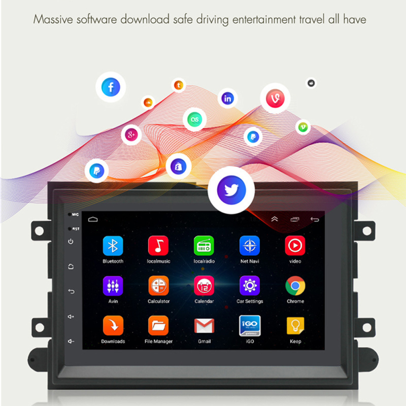 Car Stereo Steering Wheel Conntrols Navigation Audio Carplay GPS Bt WiFi Mirror Link Car Multimedia Player for Ford F150