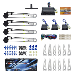 Hot Sale Switches and Harness Auto Universal Electric Power Window Kit DC 12V 4 Door Car Power Window Kit
