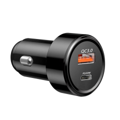 Top Selling Pd QC3.0 Car Charger Pd USB-C 20W Power Adapter Mini 38W Dual Smart Chip Charger Adapter with Fast Charging Station