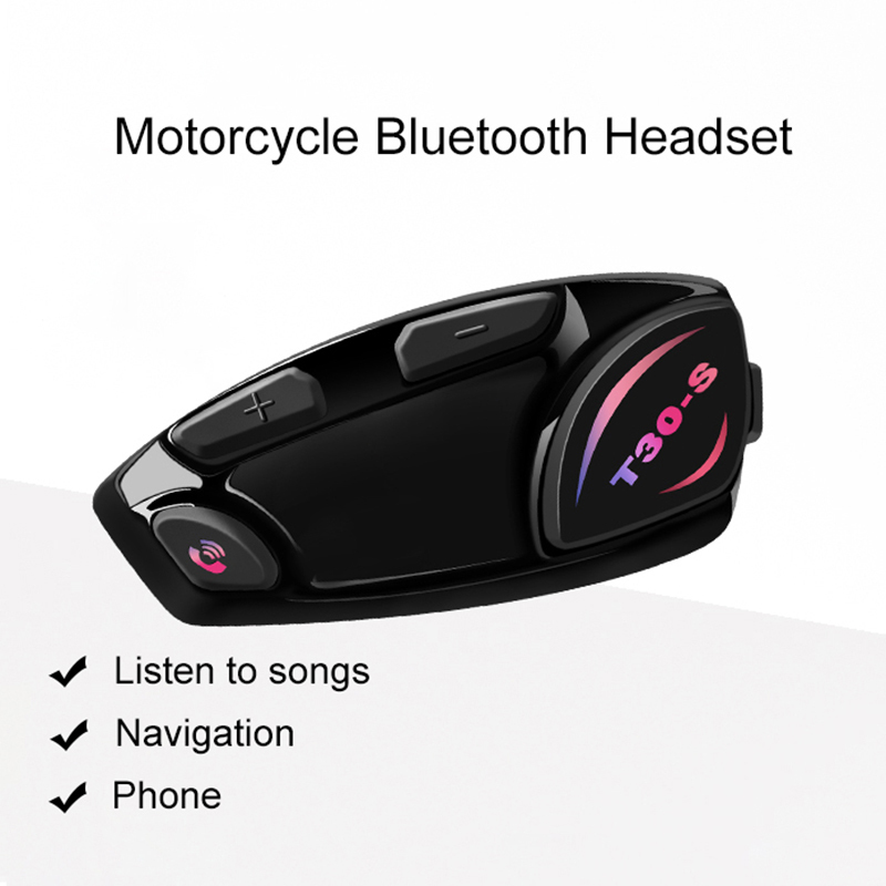Ghf Wireless Bluetooth Helmet Earphone 5.3 Interphone Helmet Headset for Motorcycle